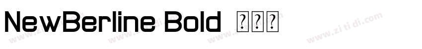 NewBerline Bold字体转换